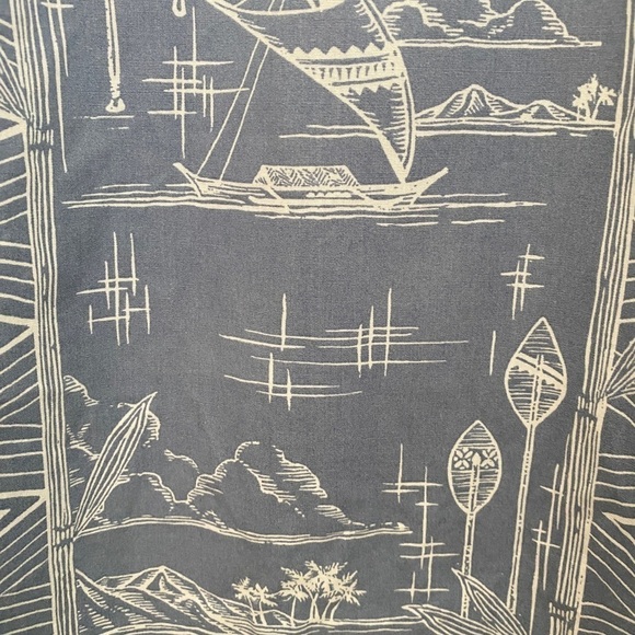 QUIKSILVER Hawaiian Themed Aloha Sort Sleeve Collared Shirt Men L Large - Picture 3 of 7